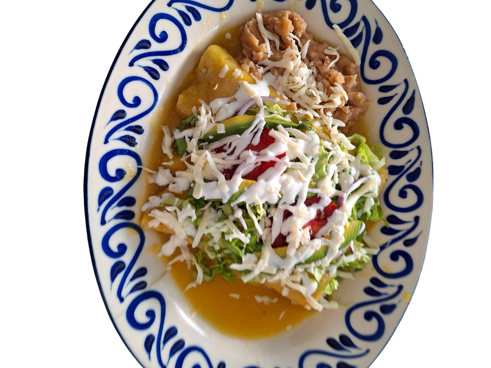 Enciladas Verdes Comida tradicional mexicana en Ixtapan de la sal México