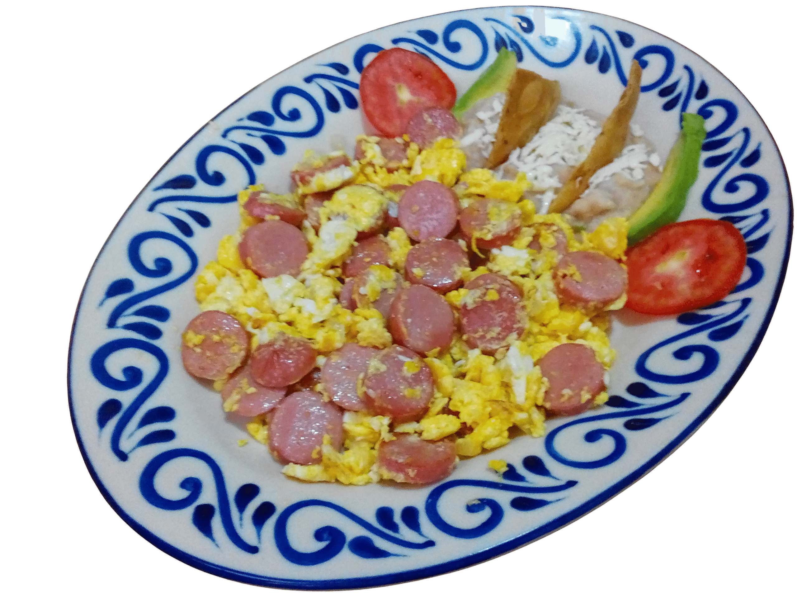 Huevos salchicha Comida tradisional mexicana en Ixtapan de lla sal México